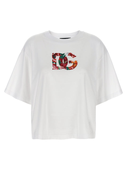 Floral Logo T-Shirt White