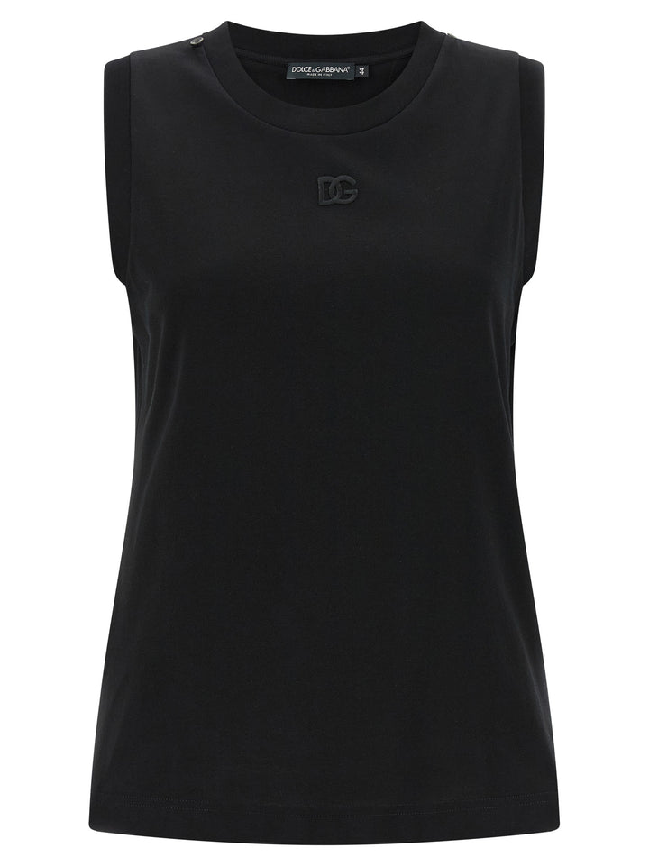 Dolce & Gabbana With Scarf T-shirt - Black | f940338a4be2cc9d2d07246829ff590fb6dce50a