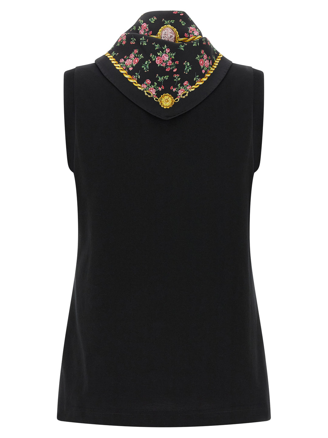 Dolce & Gabbana With Scarf T-shirt - Black | b0384706a4a47009729fdb3609c64f4690e854d2