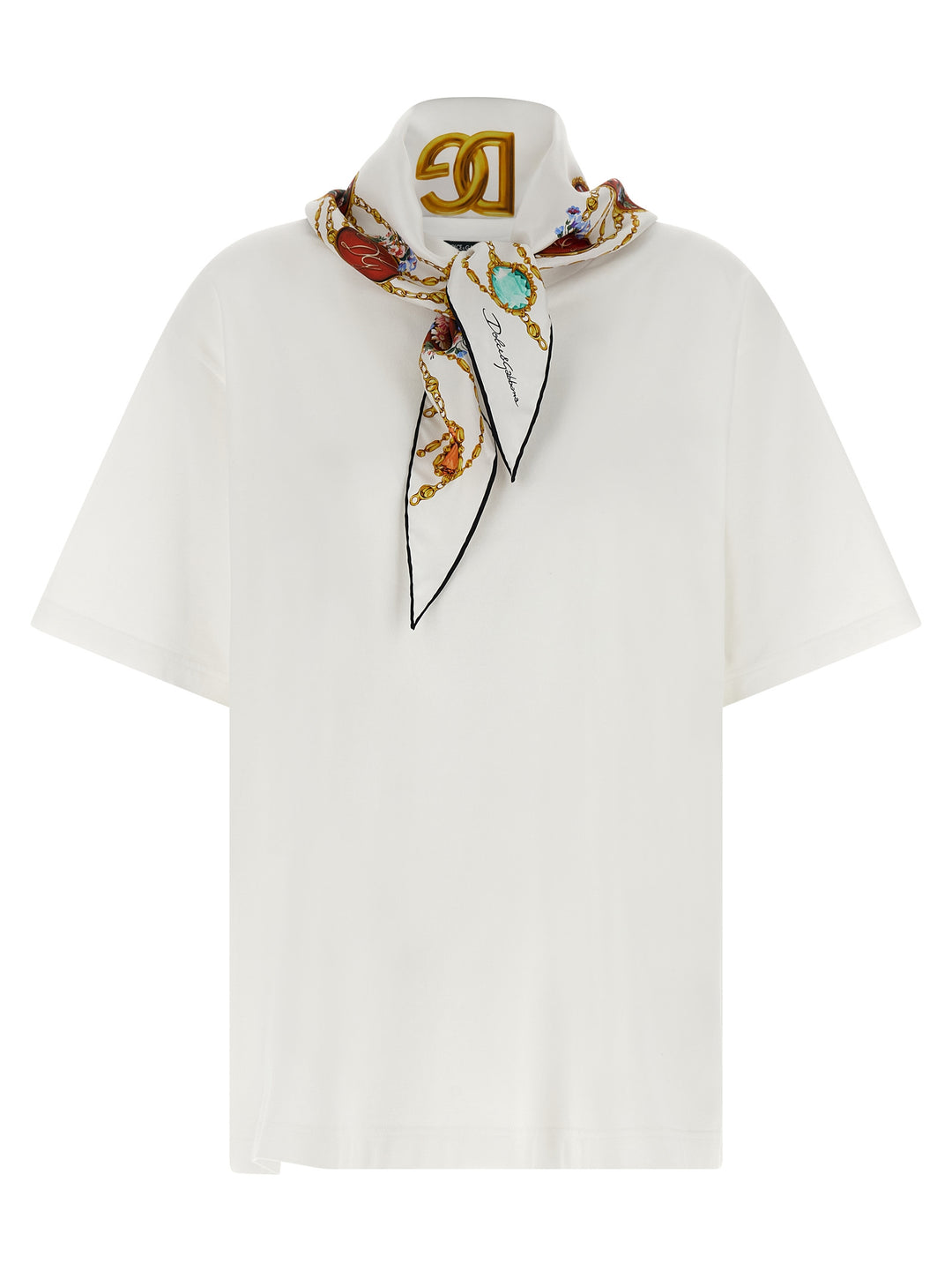 Dolce & Gabbana With Scarf T-shirt - White | c3c955747bb20e77e252f55b4db63c33f9e35a8c