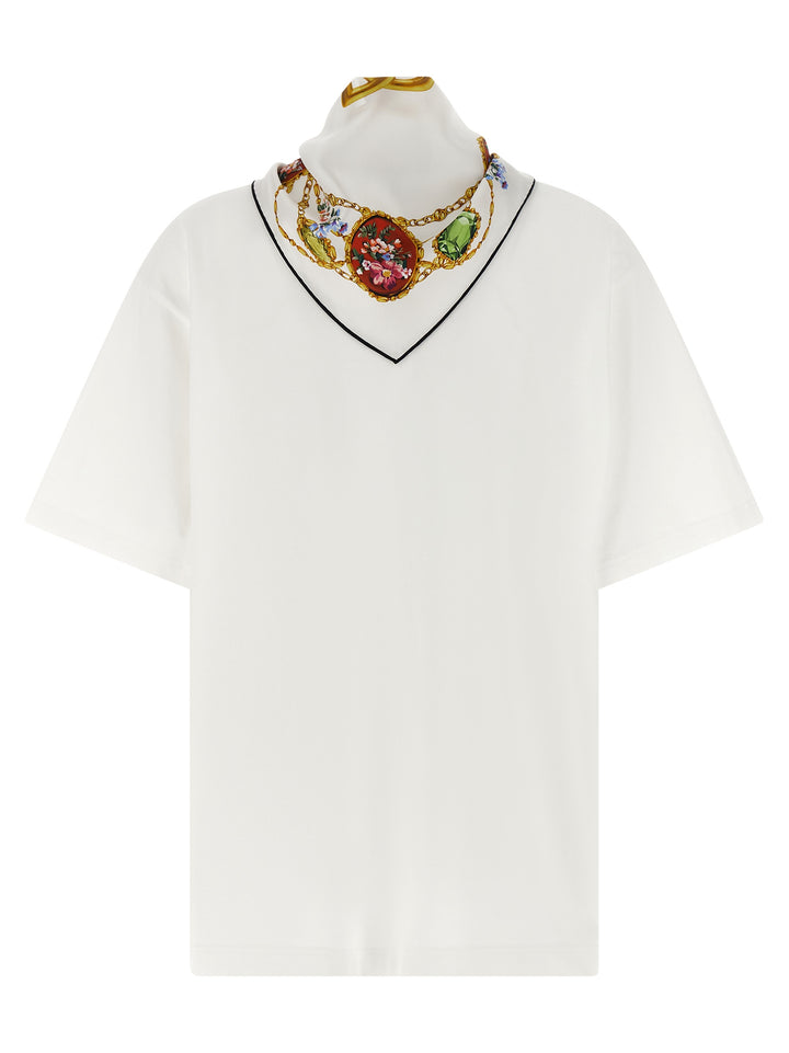 Dolce & Gabbana With Scarf T-shirt - White | bcf21f9e847b5054f7062d2cc0af21c59383a190