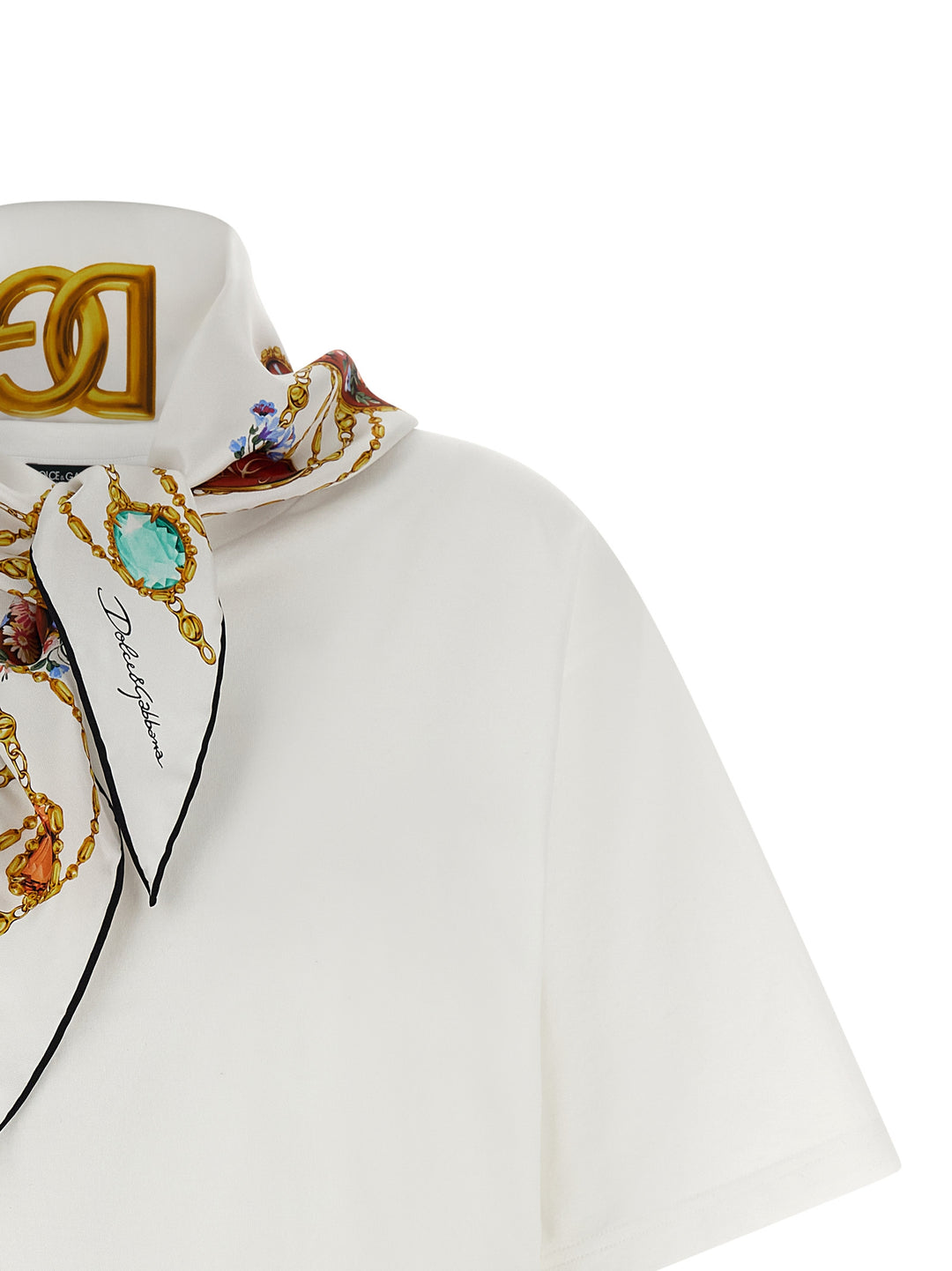 Dolce & Gabbana With Scarf T-shirt - White | b03ab66ae7acf5e36f9f7c8f80aa6e68bc143c24
