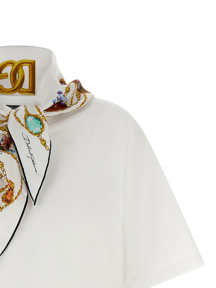 Dolce & Gabbana With Scarf T-shirt - White | b03ab66ae7acf5e36f9f7c8f80aa6e68bc143c24