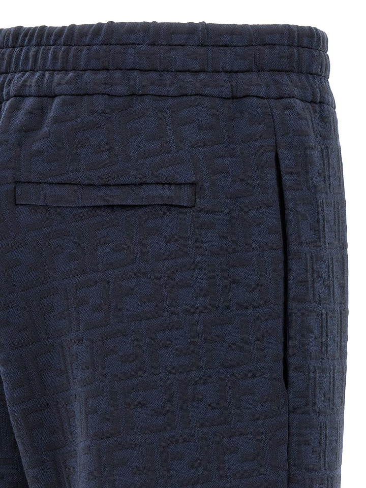 Fendi Ff Monogram Joggers Pants - Blue | 263614d2930f0703c73911201e45997901d1fdc8