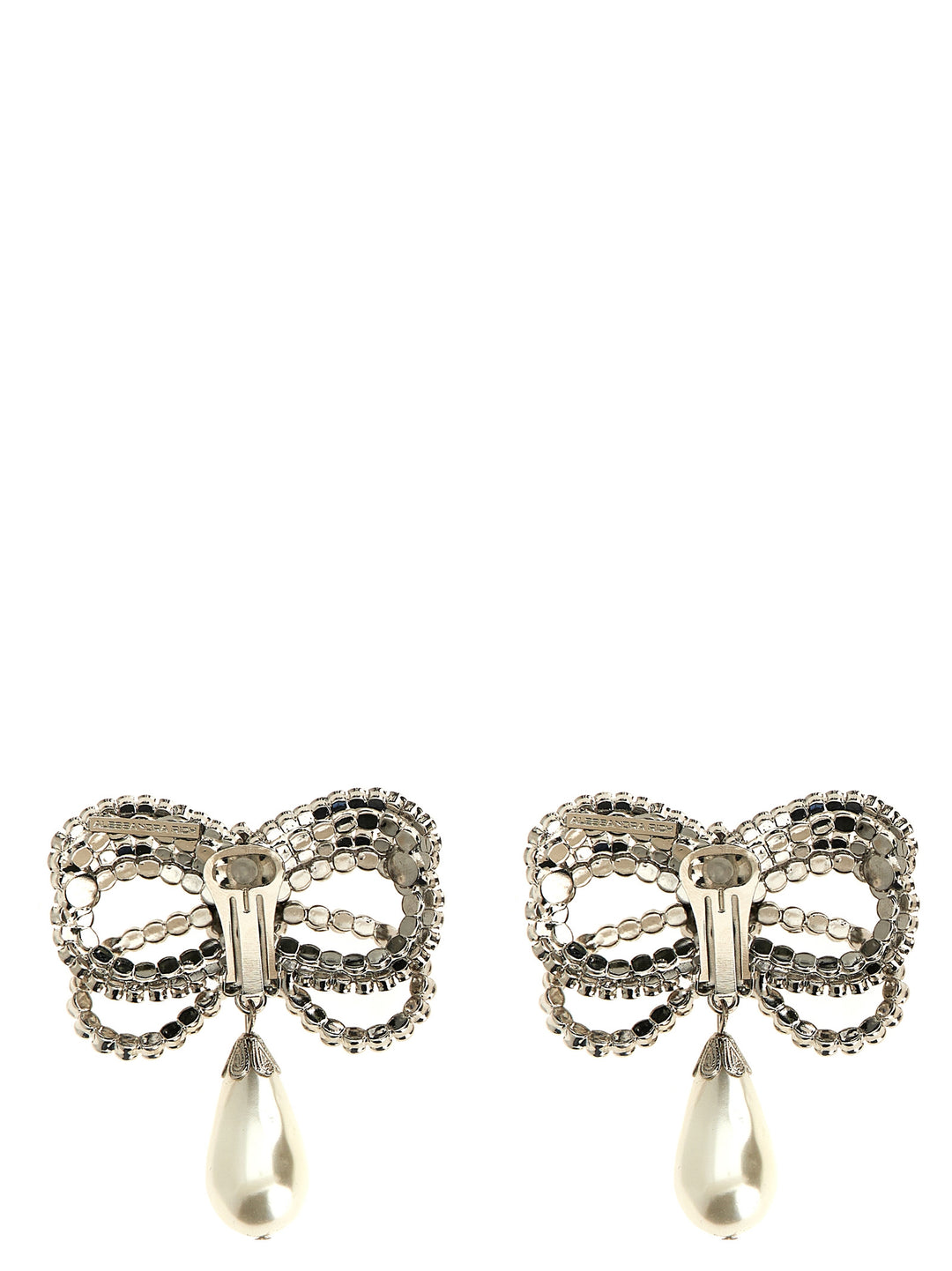Alessandra Rich Bow Earrings Jewelry - Silver | 38df729ff4a50cfbf15adc21ff100b0e02f522db