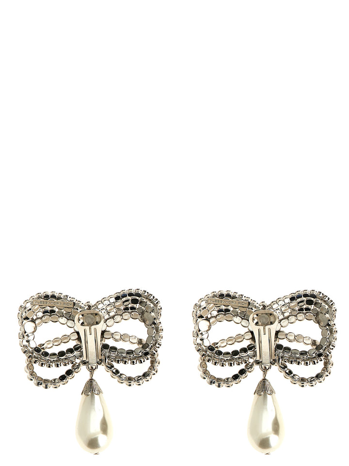 Alessandra Rich Bow Earrings Jewelry - Silver | 38df729ff4a50cfbf15adc21ff100b0e02f522db