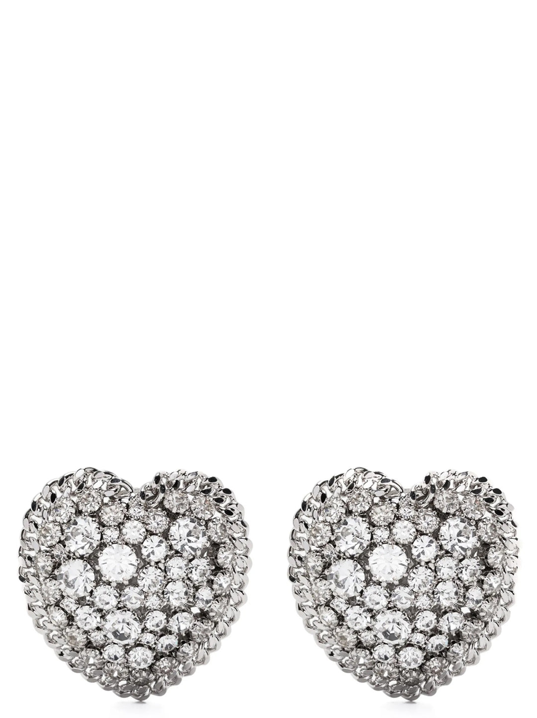 Alessandra Rich Heart Earrings Jewelry - Silver | def0c62649c080e836b2e108497ed0dab7a3b234