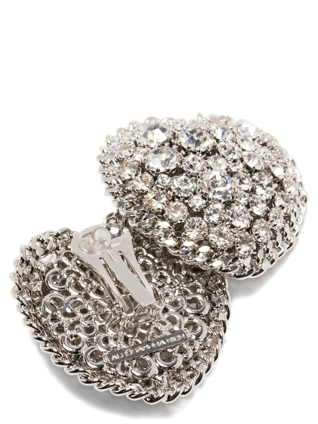 Alessandra Rich Heart Earrings Jewelry - Silver | d2f9f704ef42897fdf762e7e5ada4e3c3cd4b1c6