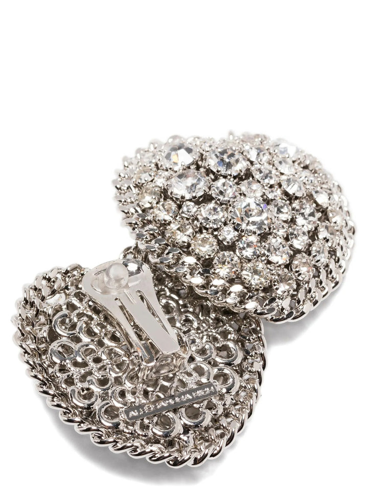 Alessandra Rich Heart Earrings Jewelry - Silver | d2f9f704ef42897fdf762e7e5ada4e3c3cd4b1c6