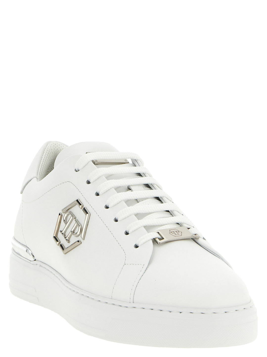 Philipp Plein Lo-To Hexagon Sneakers - White | b6bb908c92f9e6f262a54d23c99692a5250ddfbd