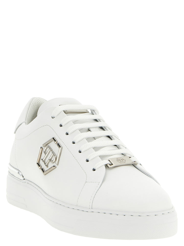 Philipp Plein Lo-To Hexagon Sneakers - White | b6bb908c92f9e6f262a54d23c99692a5250ddfbd