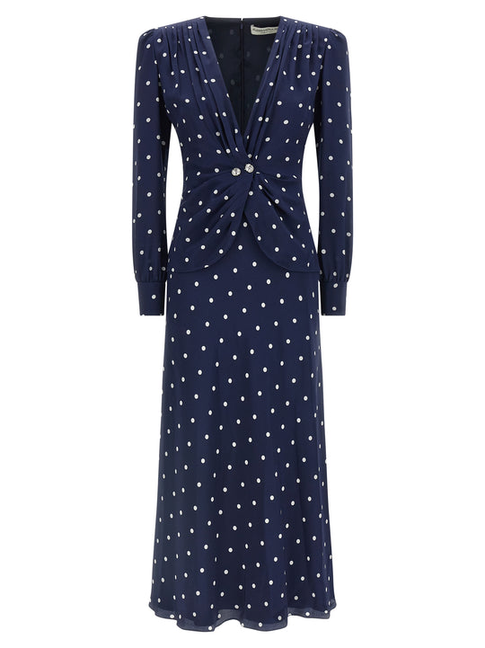 Polka Dot Dress Dresses Blue