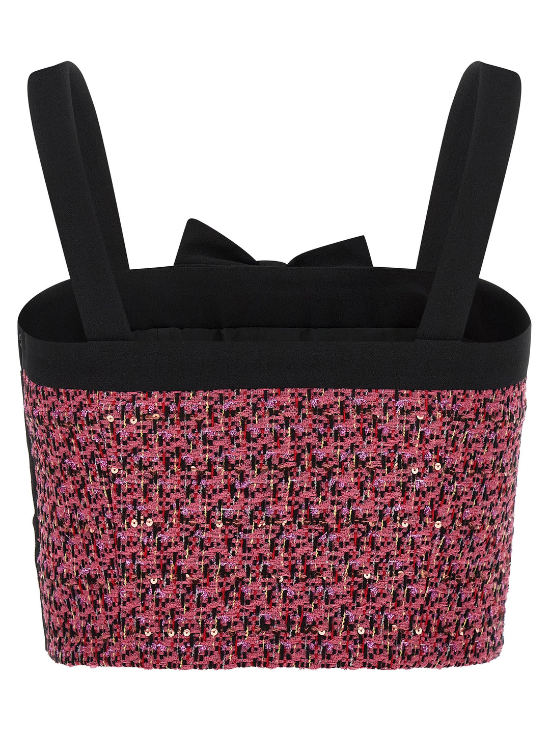 Alessandra Rich Tweed Top Tops - Pink | 93fcace4871917aa8fb9411272383046eba7aa3c