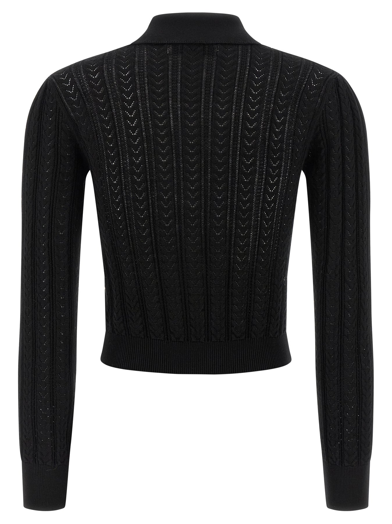 Alessandra Rich Knit Cardigan Sweaters and Cardigans - Black | 057f8b16a72c40c67a78ea1193b857d12bdb0c70