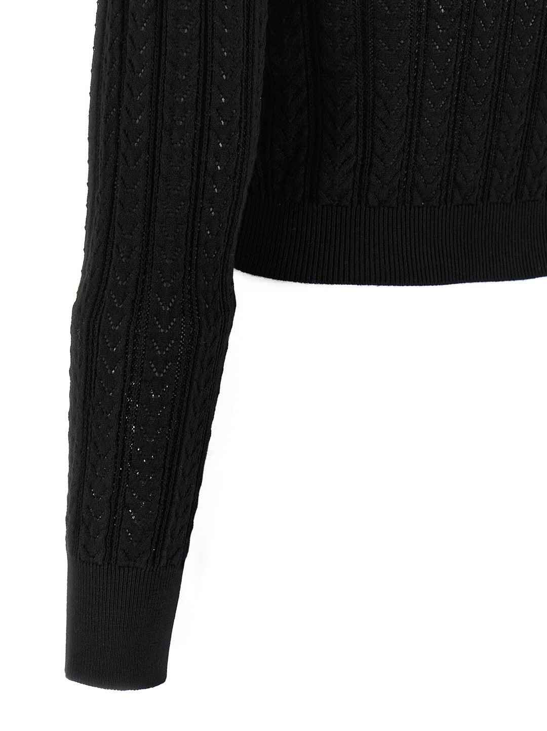 Alessandra Rich Knit Cardigan Sweaters and Cardigans - Black | a3a94a43ef063a22557ae76e87cbb9f9a1586b99