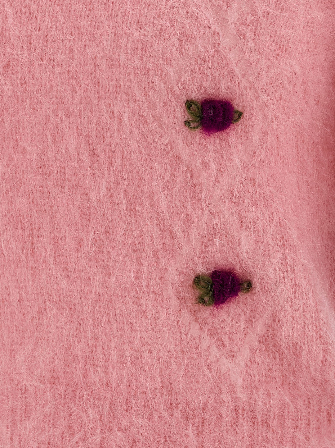 Alessandra Rich Carded Mohair Sweaters and Cardigans - Pink | a5b3556b4e9c278f1274828d4b9254a2148eebb3