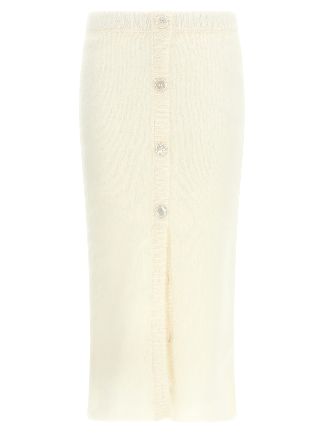Alessandra Rich Carded Mohair Skirts - White | 4ce6f6a0923c95c0b9f52a31e21469cd014f446f