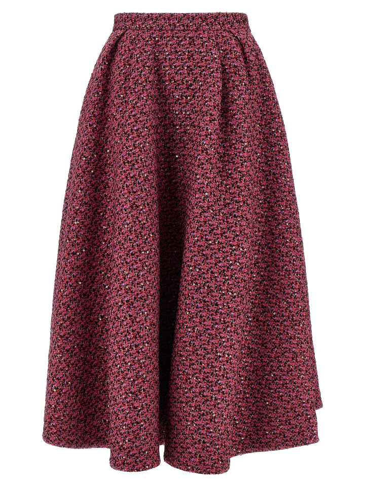 Alessandra Rich Tweed Skirt Skirts - Pink | 135cd318360deb6d87baf9e32a4a01d53f750835