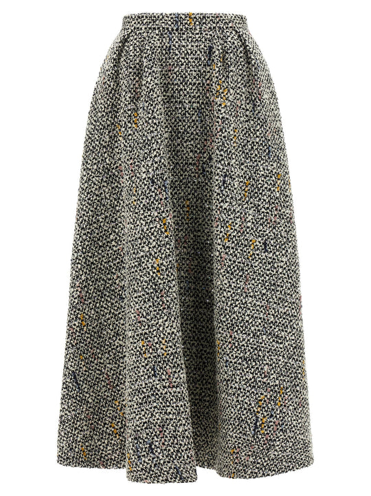 Tweed Skirt Skirts White