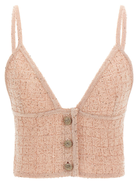 Sequin Top Tops Pink