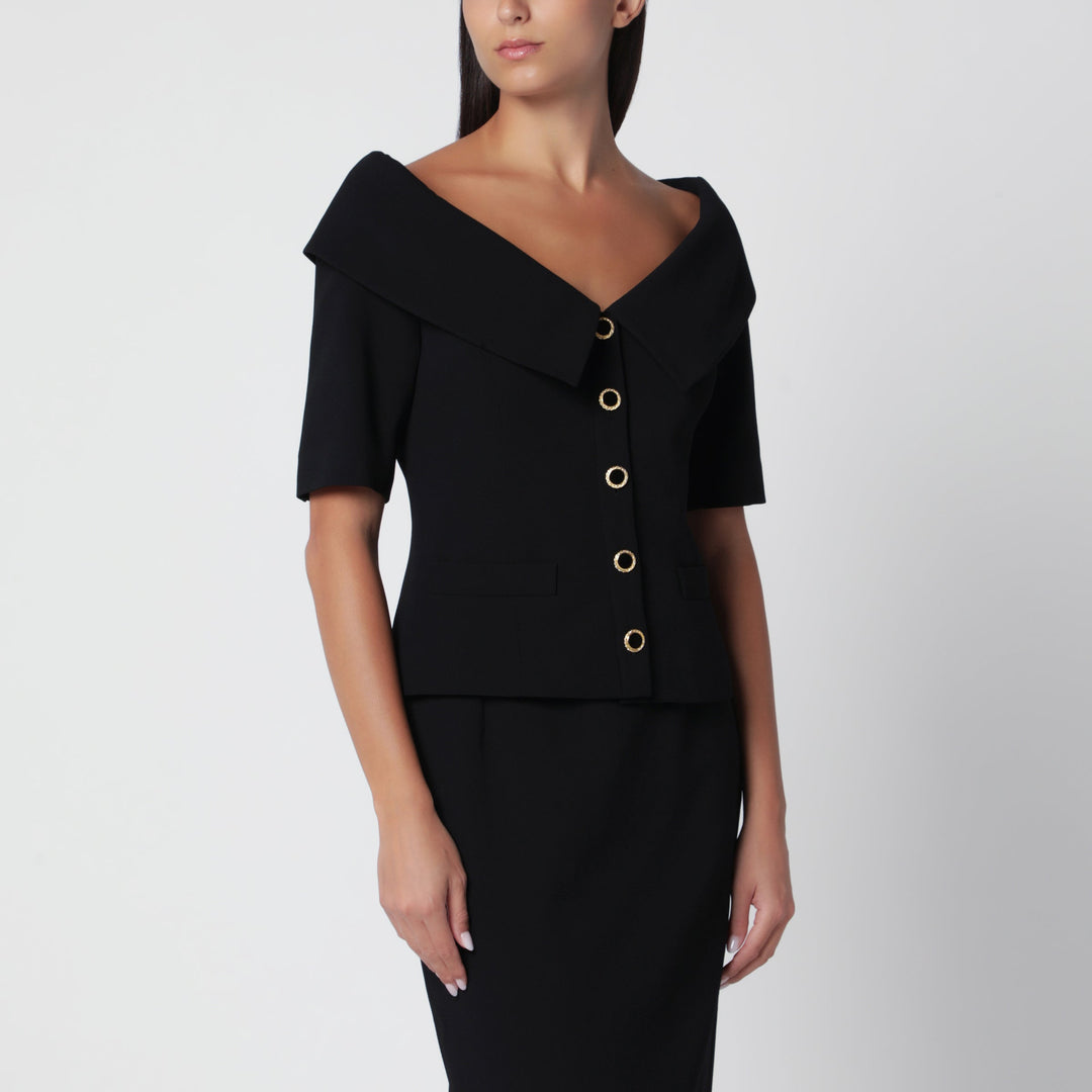 Alessandra Rich Coats & Jackets - Black | 2a0321da975863190acb493c8343a765d17bdd09