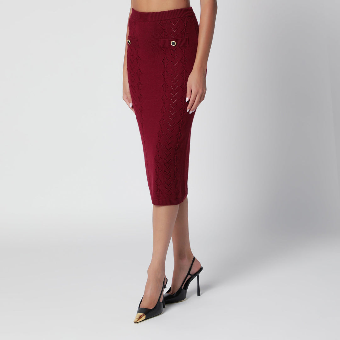 Alessandra Rich Skirts - Burgundy | c13aa3320c89ed5407f98cb94bf4347f5dc85f84