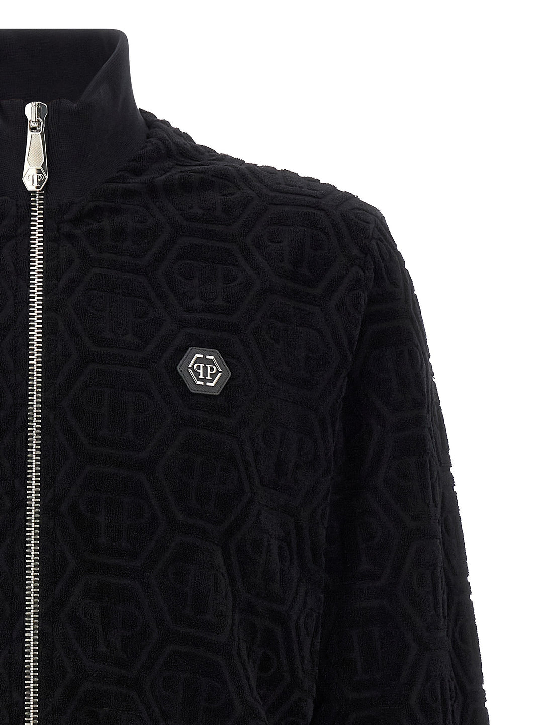 Philipp Plein Jacquard Monogram Sweatshirt - Black | a77018084352daa127cde9abd784f5fb5071e87a