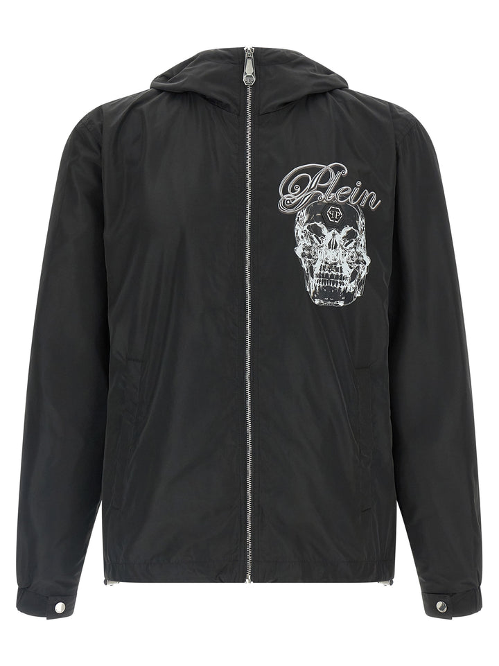 Philipp Plein Glass Skull Puffer Jackets - Black | 50c7406f70434ed4702bb547802115fbc1966b52