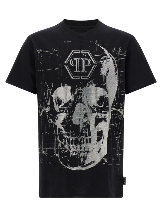 Skull Strass T-Shirt Black