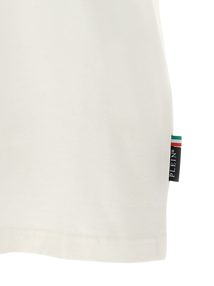 Philipp Plein Glass Skull T-shirt - White | e50150e9b6a2c27f1f49d17accee6b15926650bd