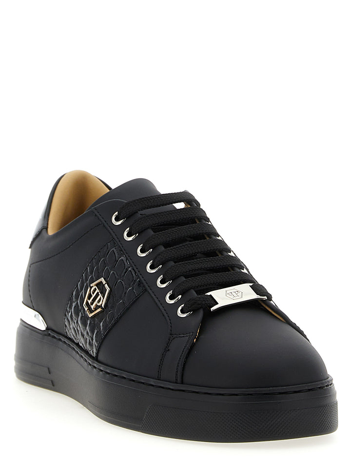Philipp Plein Hexagon Sneakers - Black | 0deb20656038ce8102a27ec86aaec6d91a95d702