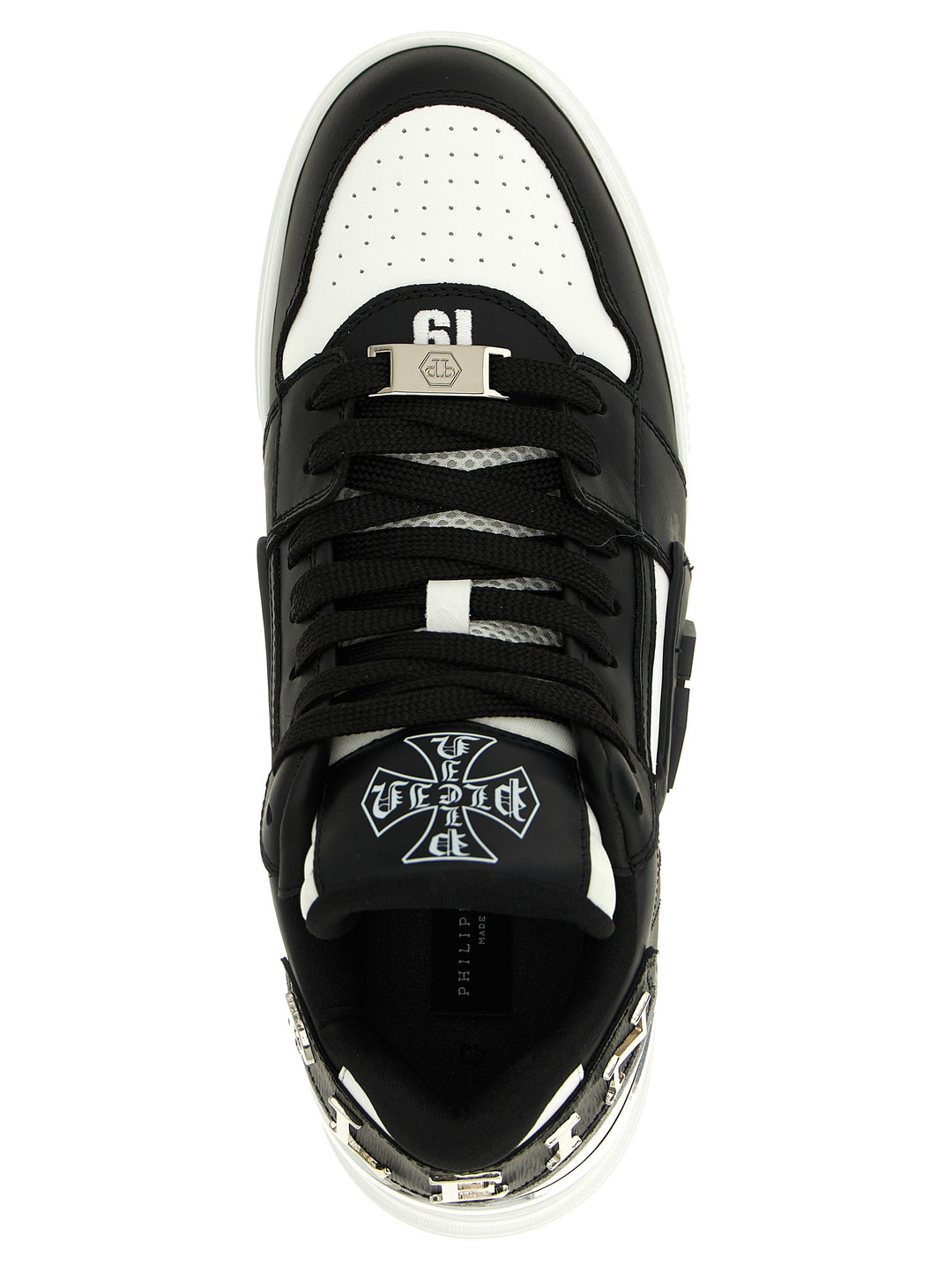 Philipp Plein Phantom Kicks Sneakers - White/Black | c1911d882f8779dbb62314be736883c1ef46b51c