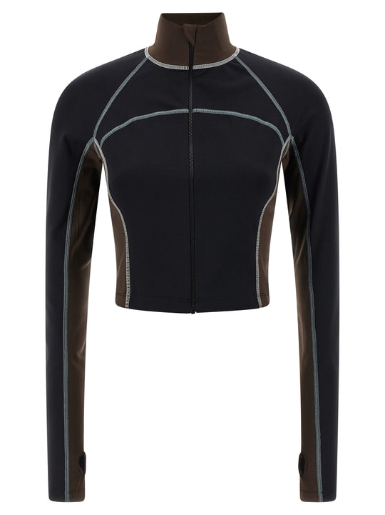 Color Block Tops Black