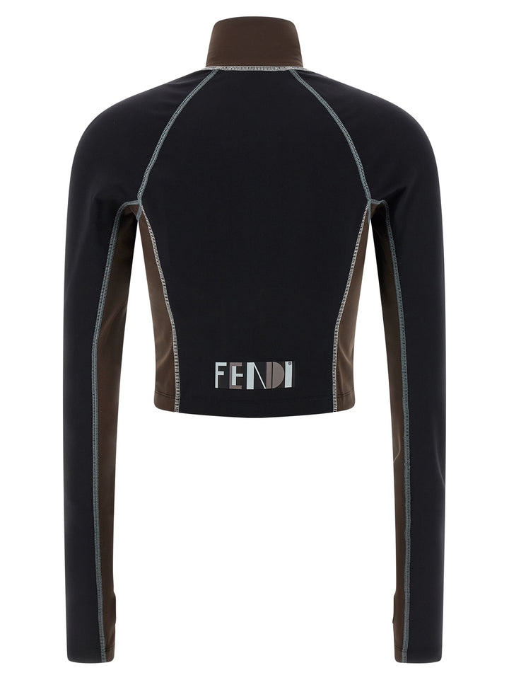 Fendi Color Block Tops - Black | dd1b92362ead727d072bd6ad9da2bd047d1a4cbc