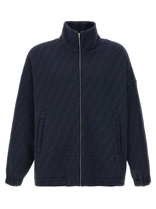 Ff Monogram Sweatshirt Blue