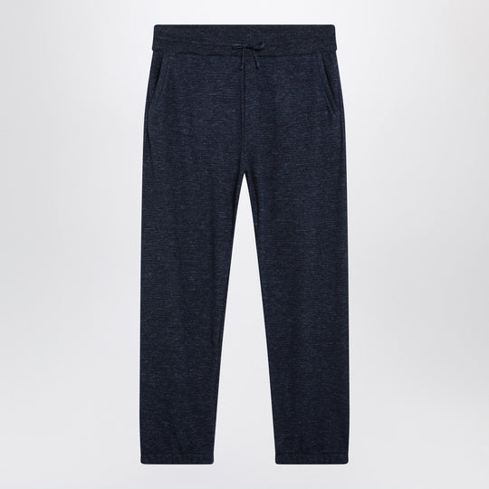 Gokarna Blue Mélange Wool-Blend Trousers