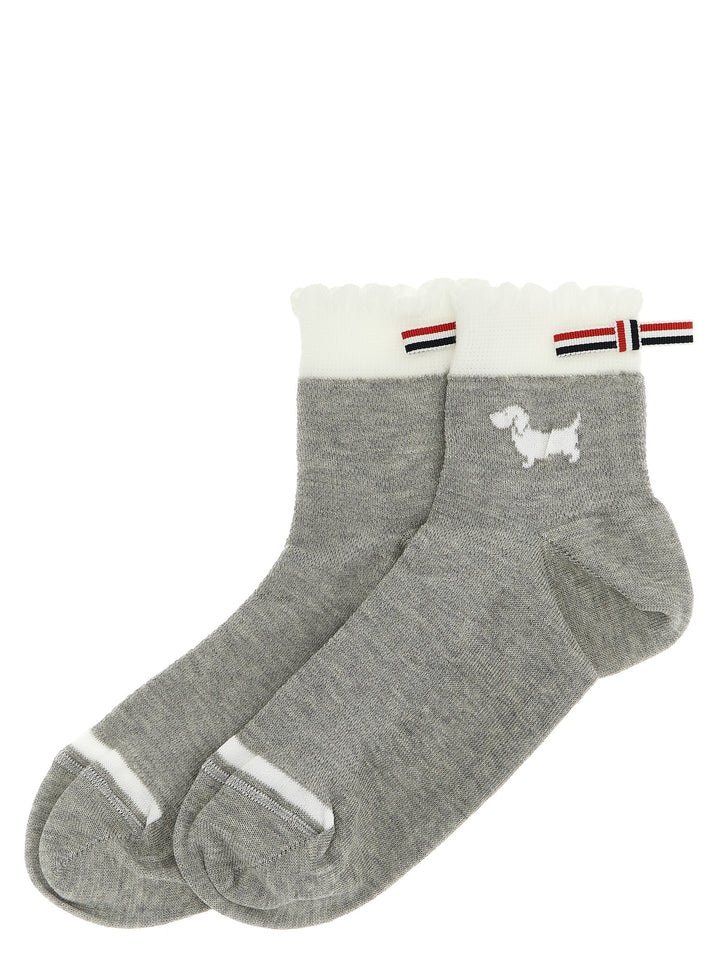 Thom Browne Hector Socks - Gray | f146c670a7abeae9633e4f11a11a905ac54bb510