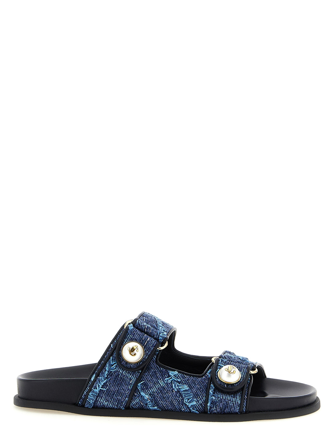 Jimmy Choo Fayence Sandals - Blue | 485000323ec33d5081ba15123da8a2d071ae9da9