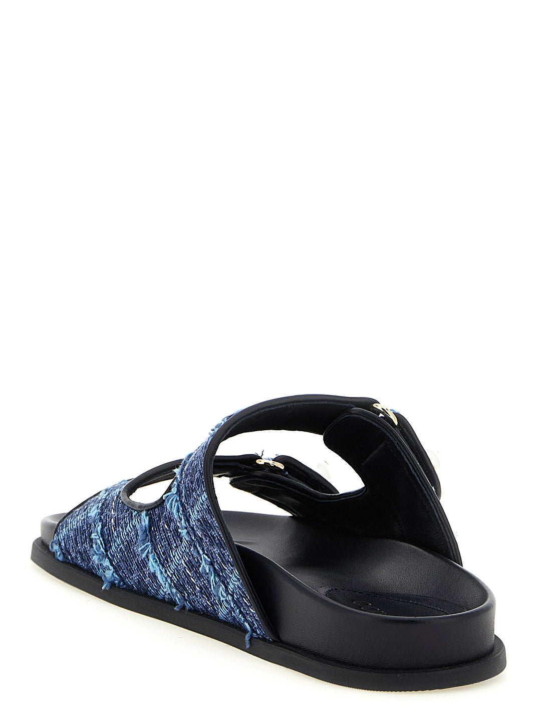 Jimmy Choo Fayence Sandals - Blue | 38be9b904b02f5695fcd2fd63904ecd93f7b8251