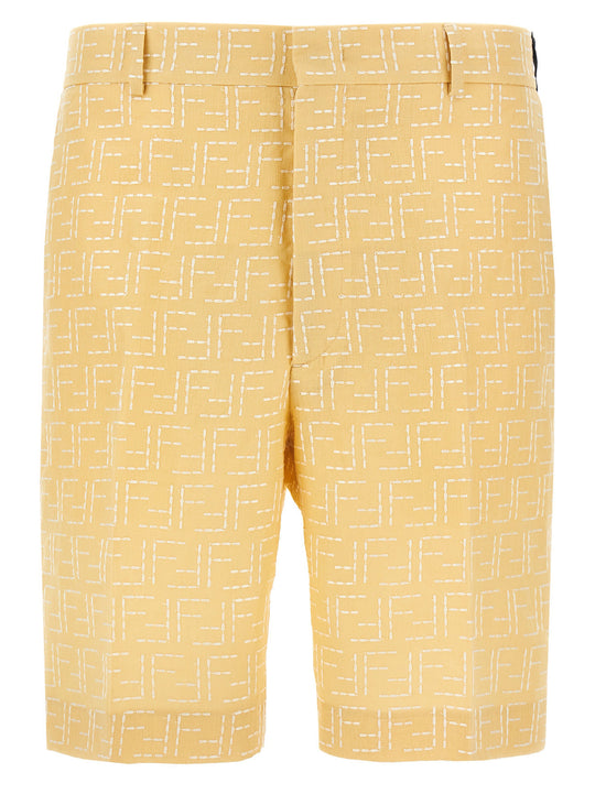 Bermuda Jacquard Ff Bermuda And Short Yellow