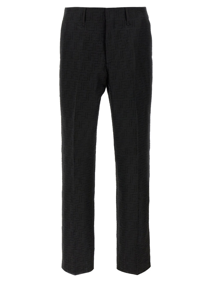 Fendi Ff Jacquard Pants - Black | 0a2c548b525842279f2102990099673c9358bfd5