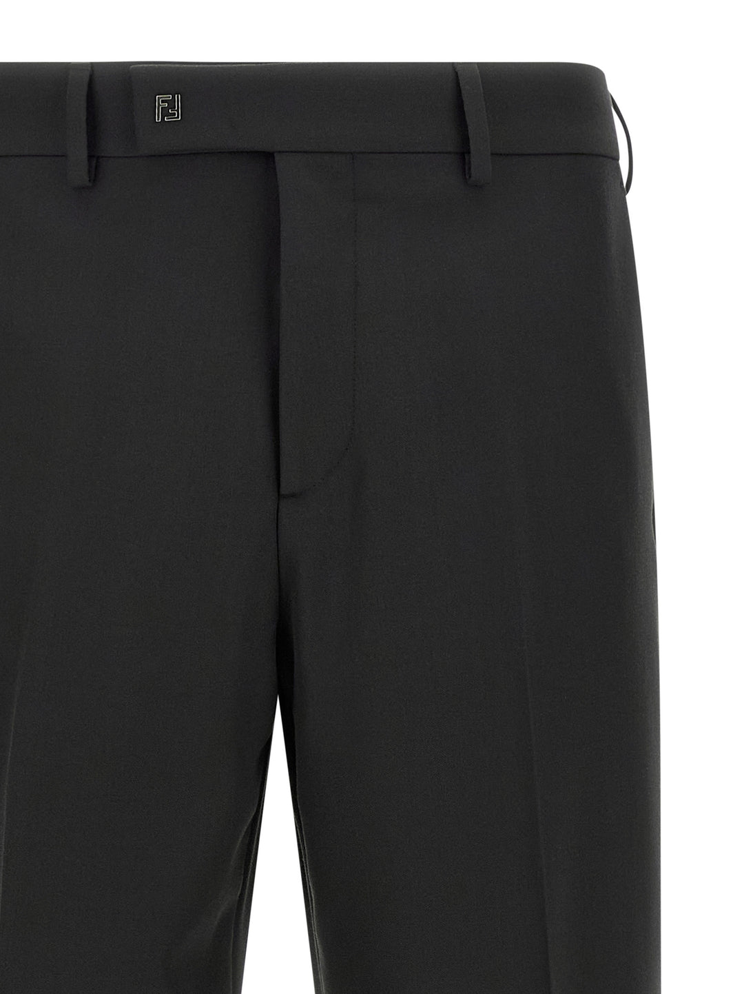 Fendi Gabardine Trousers Pants - Black | c582ce9e80b1f5e53050da8f7b07a19b88675ce8
