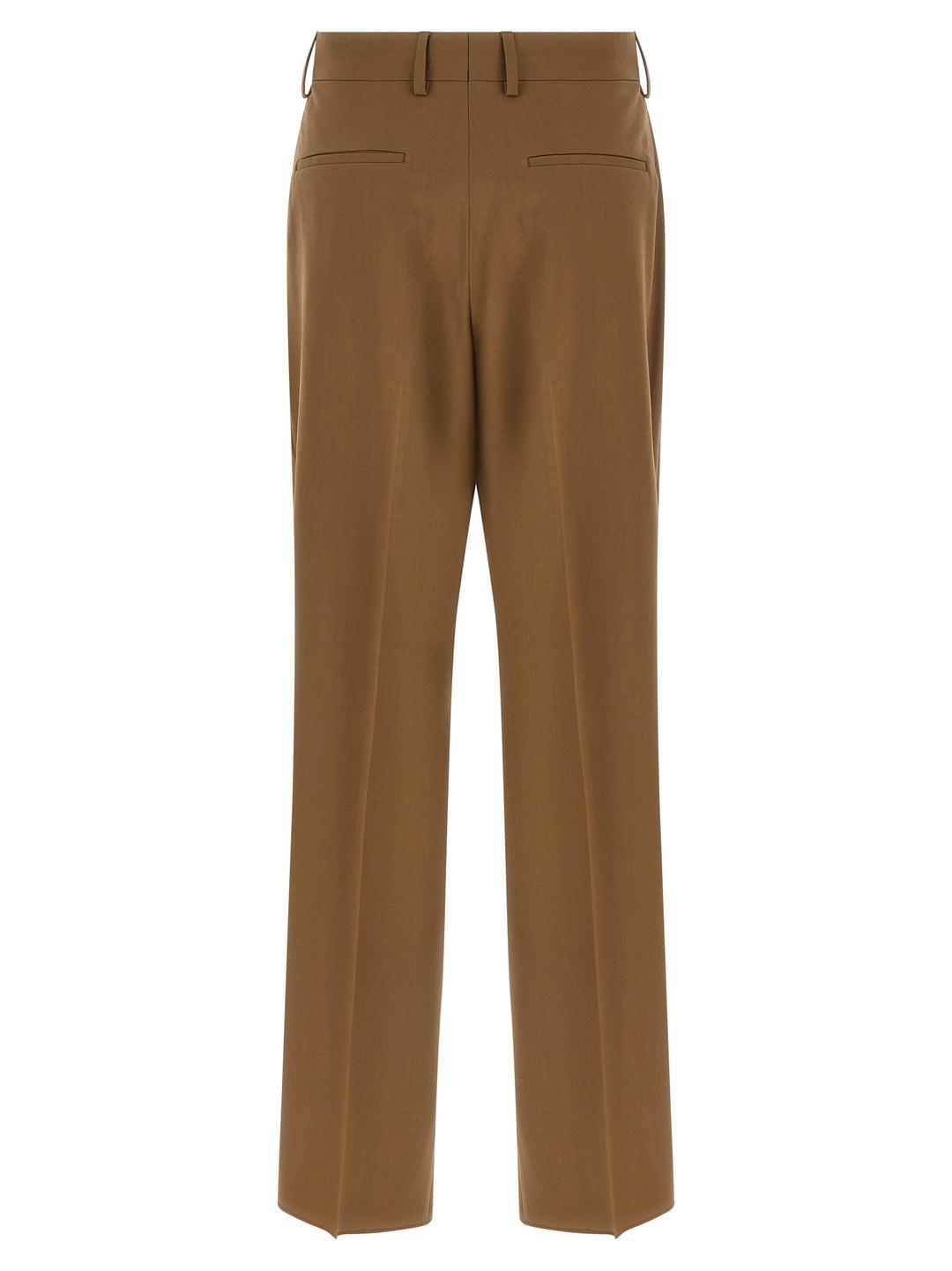 Fendi Gabardine Wool Trousers Pants - Brown | c86d7aa96d1307d022a9c6e2b88d3c9495f4dd8a