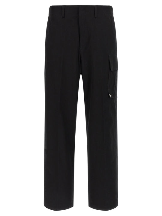 Gabardine Trousers Pants Black
