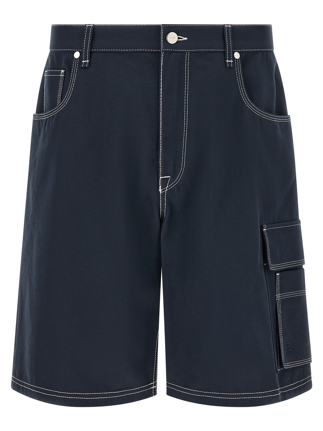 Fendi Bermuda Cargo Canvas Shorts Bermuda and Short - Blue | 46d7e4c6ce57f934f4f33f86916616a4eefbfd70