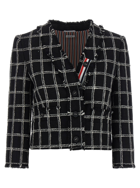 Tweed Blazer Blazers Multicolor