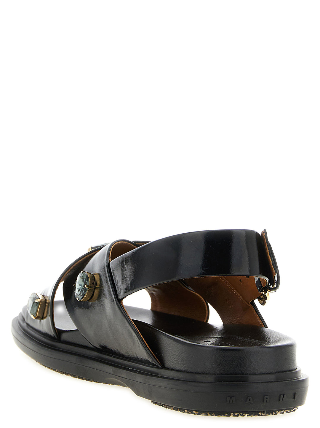 Marni Fussbett Sandals - Black | 8304aff15a571a3e4518da808091cb3ae5dacd04