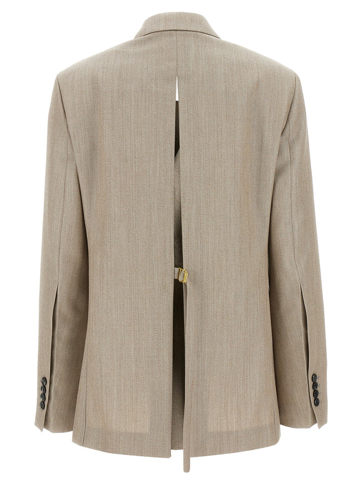 Ami Paris Maxi Split Blazer BlazerS - Beige | 7815a4a75365acdadf0b1bb194f98829f673a2a1