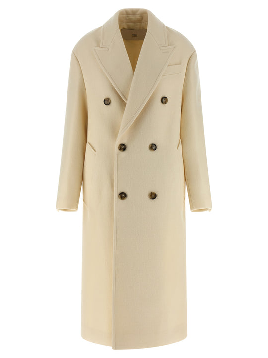 Double-Breasted Coat Coats And Trench Coats White
