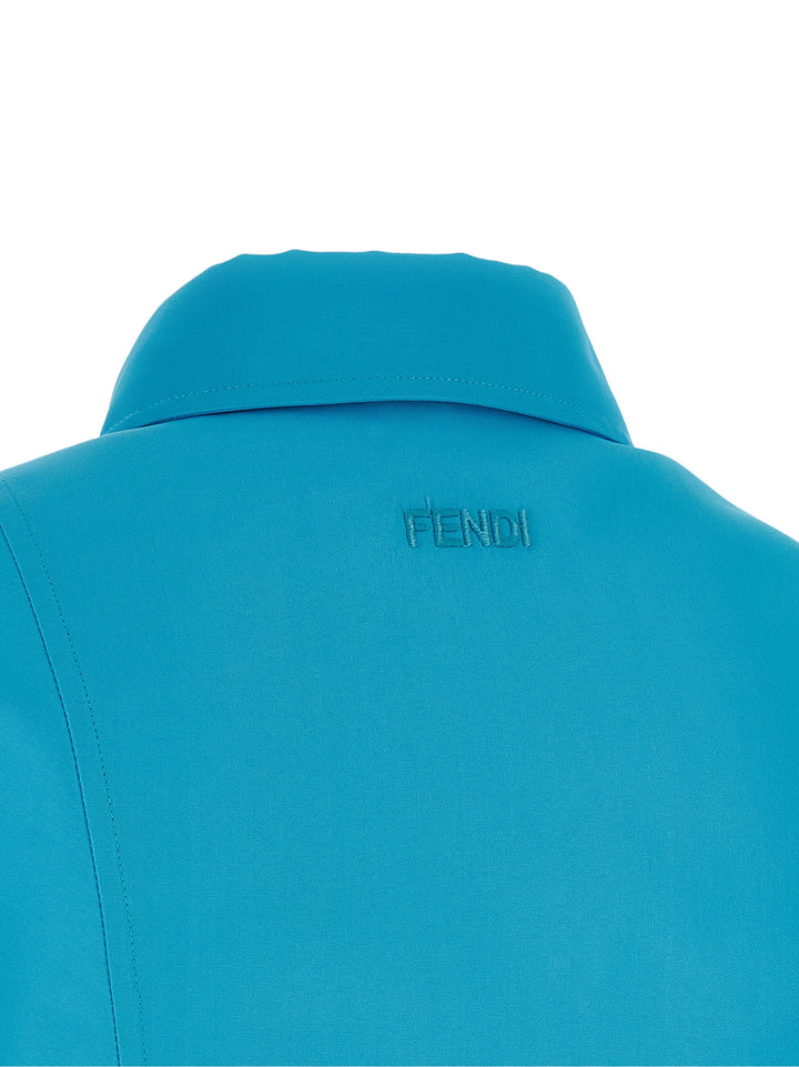 Fendi Viscose Techno Dress Dresses - Light Blue | d755d165d8599d80bab5430f56f33c22fb5dbc6d